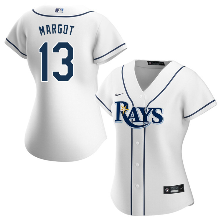 Nike Women #13 Manuel Margot Tampa Bay Rays Baseball Jerseys Sale-White